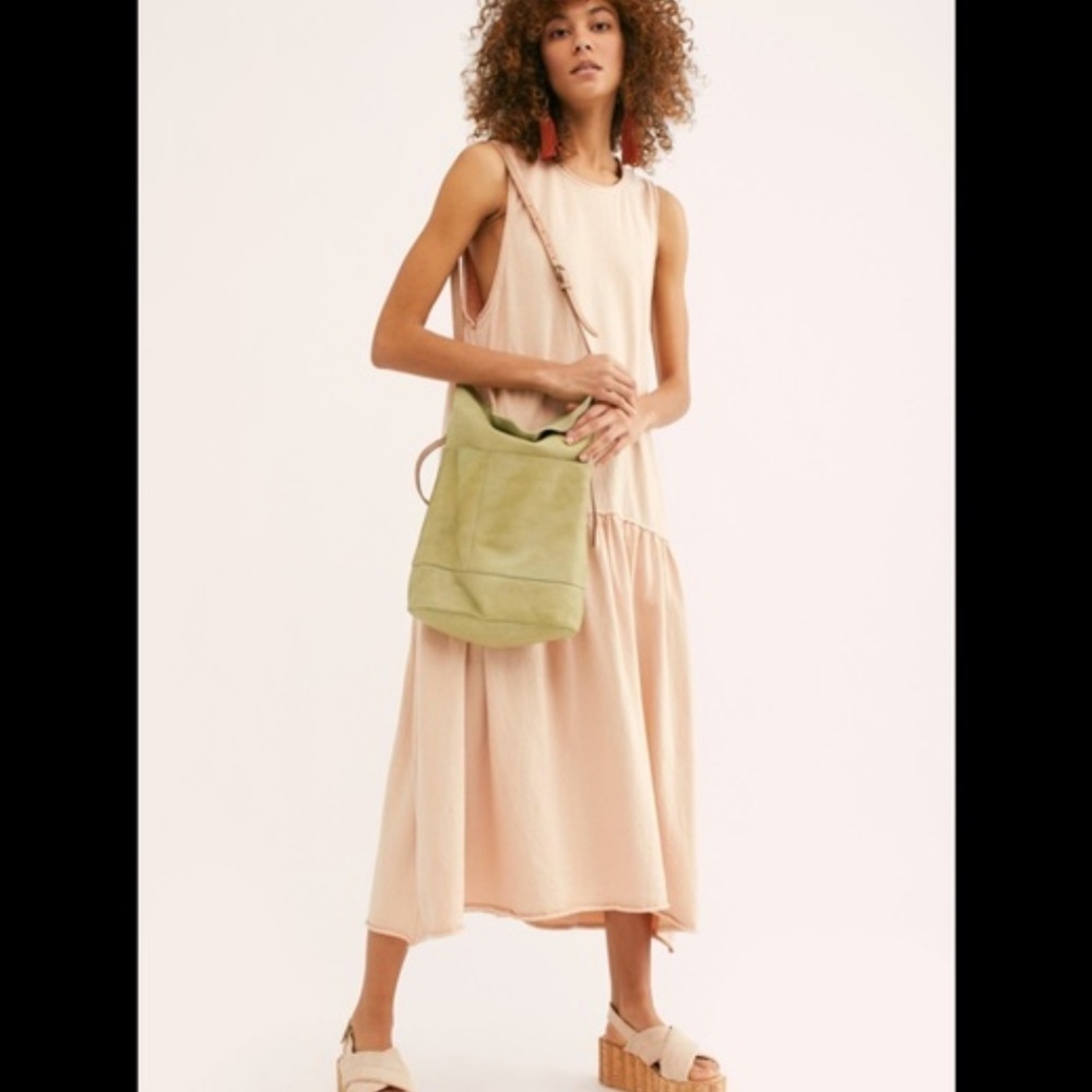 Free People Beach Island Retreat Drop Waist Dress Cream Nude X Small Retail $98